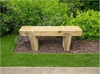 Rustic Sleeper Bench 1000mm