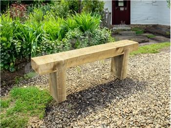 Sleeper garden bench sale