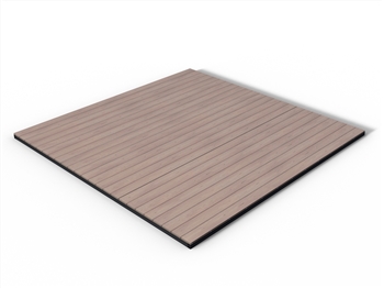 RealGroove™ Bark Effect Oak Solid Composite Decking Kit (3.6m x 3.6m)