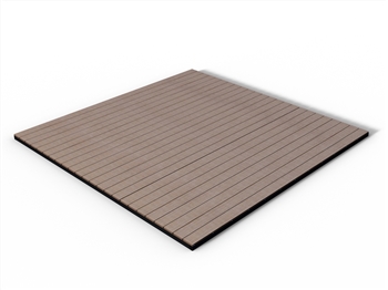 Castle Top Oak Solid Composite Decking Kit (3.6m x 3.6m)