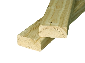 Green - Treated Planed Round Edge Timber (100mm x 50mm)