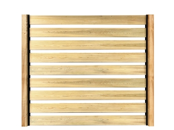 EasyFence™ 150mm x 25mm Round Edge Treated Timber Panel (1.8m x 1.8m)