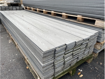 **CLEARANCE** Weathered Grey RealGroove Solid Composite Decking (3600mm x 146mm x 22mm)