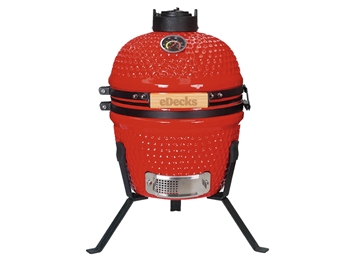 Kamado Maxi Ceramic Charcoal BBQ - Red