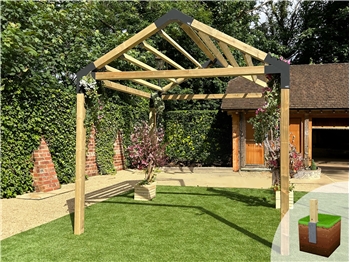 ModBlox™ Apex Pergola Inc Rafters (2400mm x 2400mm)