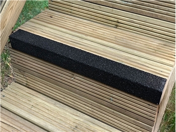 Angled Anti Slip / Stair Nosing Strip 900mm x 50mm Black (Fixings Included)