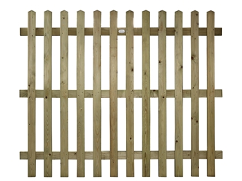 Pointed Top Picket Fence Panel (1800mm x 1500mm)