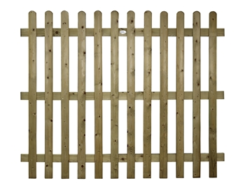 Round Top Picket Fence Panel (1800mm x 1500mm)