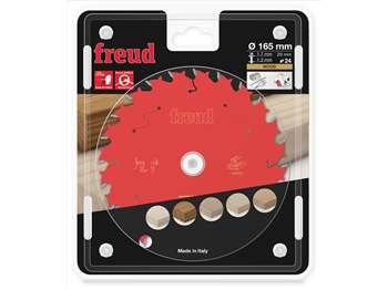 Freud Circular Saw Blade 165mm x 20mm 24T (Corded)