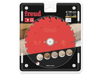 Freud Circular Saw Blade 190mm x 30mm 24T (Corded)