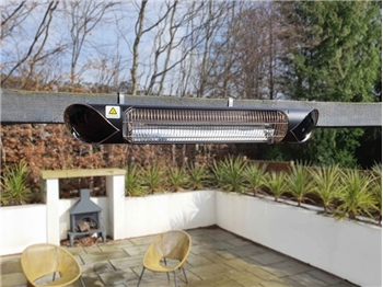 Ecostrad Star 2kw IP55 Outdoor Infrared Heater (Thermaglo) Black