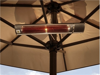 Ecostrad XD-Y 2kw IP55 Outdoor Infrared Heater (Sunglo) Silver