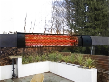 Ecostrad XD-Y 2kw IP65 Outdoor Infrared Heater (Sunglo) Black