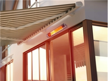 Patio Heater Ecostrad XD-TS 2kw Infrared Heater (Solaglo) - Silver