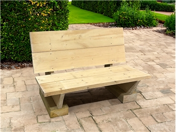 Rustic Scaffold Board Bench Seat