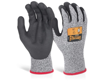 Glovezilla CUT RESISTANT Nitrile Palm Coated Glove Grey Size 10 / XL