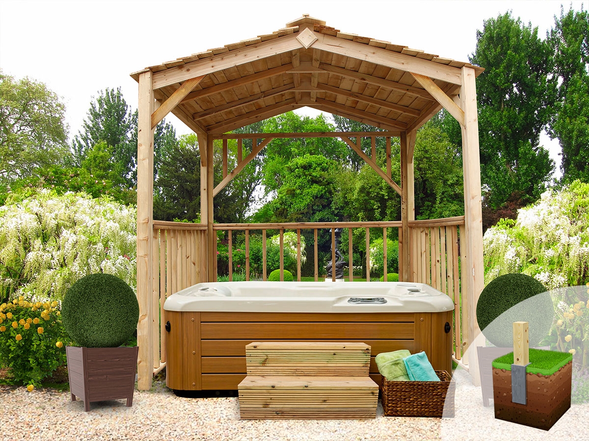 Hot Tub Gazebo DIY Kit (1990mm x 1990mm)